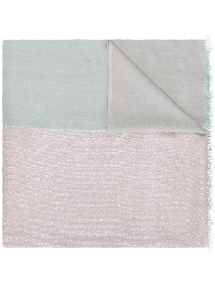 Twin-set Panelled Scarf - Blue