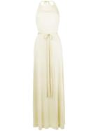 William Vintage Halter Wrap Dress - Yellow