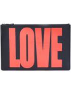 Givenchy Metallic Love Zip Pouch