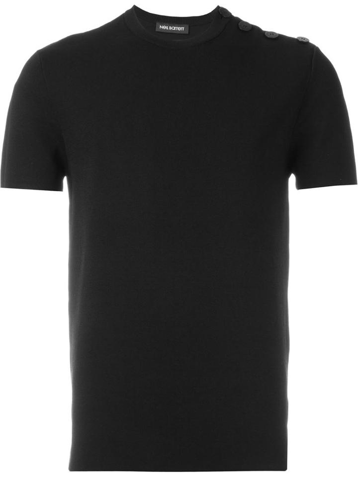 Neil Barrett Button Shoulder T-shirt