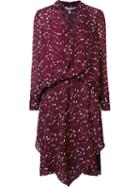 Derek Lam 10 Crosby Tie-neck Dress, Women's, Size: 0, Red, Silk
