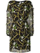 Liu Jo Floral Chain Print Dress - Black