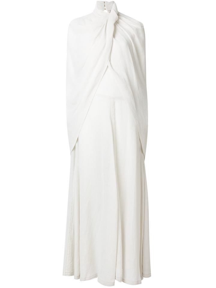 Nina Ricci Cape Effect Dress - Grey