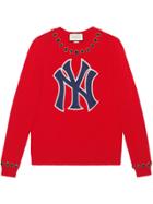 Gucci Wool Sweater With Ny Yankees&trade; Patch - Red