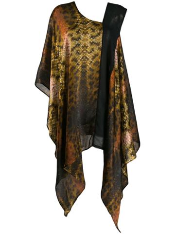 Mona Cleo Asymmetric Kaftan - Black