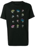 John Varvatos Punk Skull Print T-shirt - Black