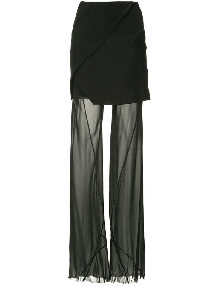 Kitx Layered Sheer Trousers - Black