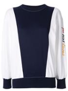 Yves Saint Laurent Pre-owned Colour-blocked Sweatshirt - White