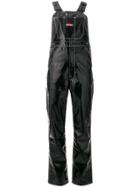 Mademe Patent Dungarees - Black