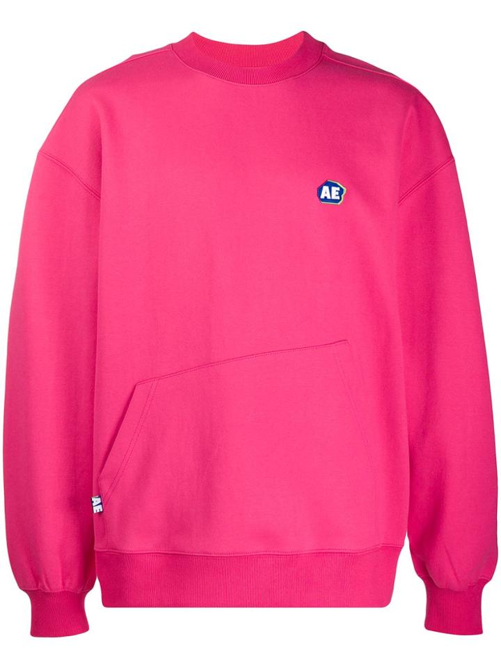 Ader Error Label Sweatshirt - Pink
