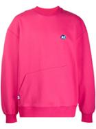 Ader Error Label Sweatshirt - Pink