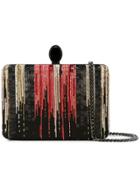 Oscar De La Renta Beaded Clutch Bag - Black
