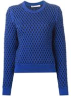T By Alexander Wang Contrasting Cable Knit