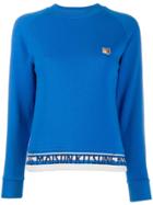 Maison Kitsuné Fox Head Patch Sweatshirt - Blue