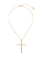 Versace Cross Necklace - Metallic