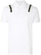 Neil Barrett Striped Shoulder Polo Shirt - White