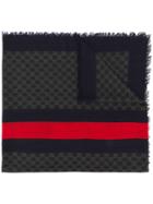 Gucci Gg Eagle Scarf - Black