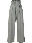 Vejas High-waisted Cropped Trousers - Black