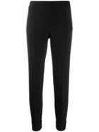 Peserico Slim-fit Cropped Trousers - Black
