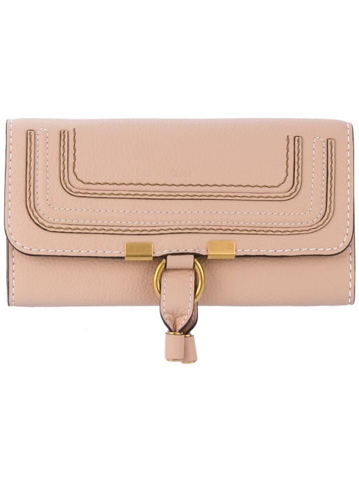 Chloé Marcie Long Wallet - Nude & Neutrals