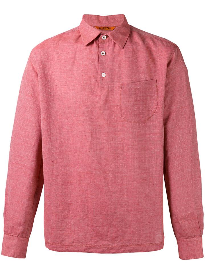 Barena Pavan Shirt, Men's, Size: 50, Red, Cotton/linen/flax