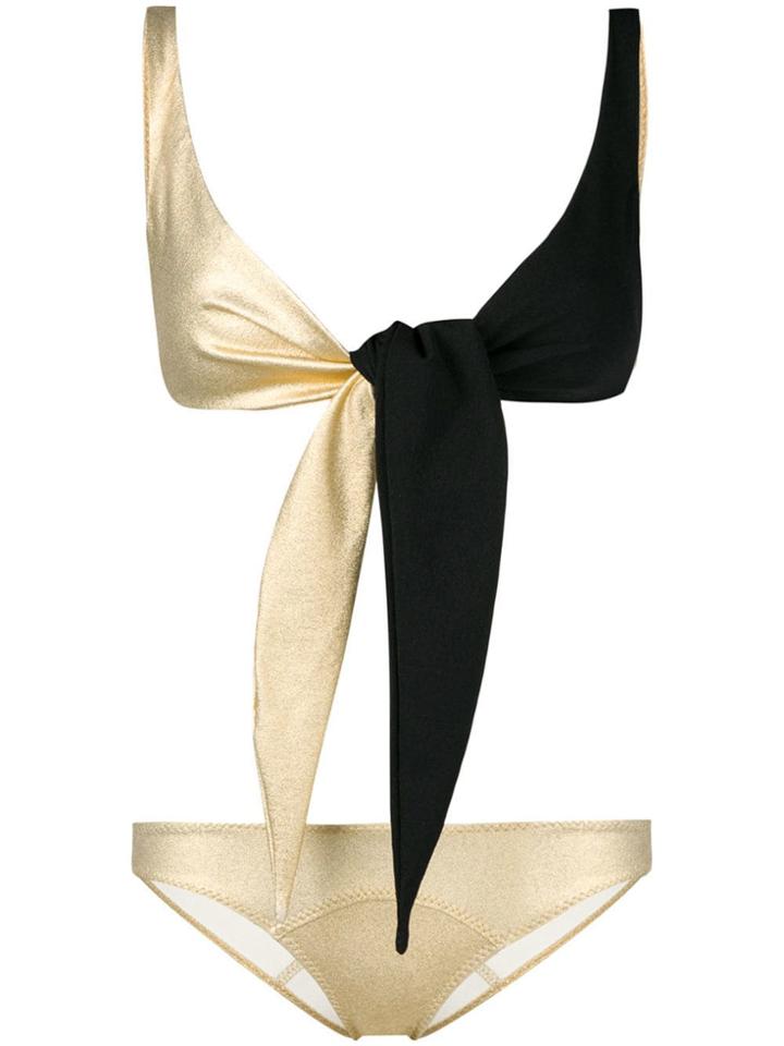 Lisa Marie Fernandez Two-tone Bikini - Gold