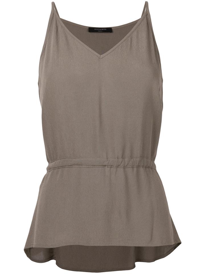 All Saints Tie Waist Tank Top - Grey