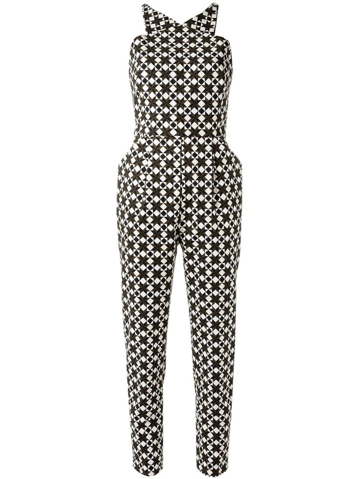 Andrea Marques All-over Print Jumpsuit - Brown