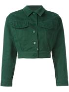 Jean Paul Gaultier Vintage Cropped Denim Jacket - Green