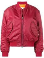 Acne Studios Clea Classic Bomber Jacket - Red