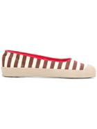 A.n.g.e.l.o. Vintage Cult Striped Espadrilles - Nude & Neutrals