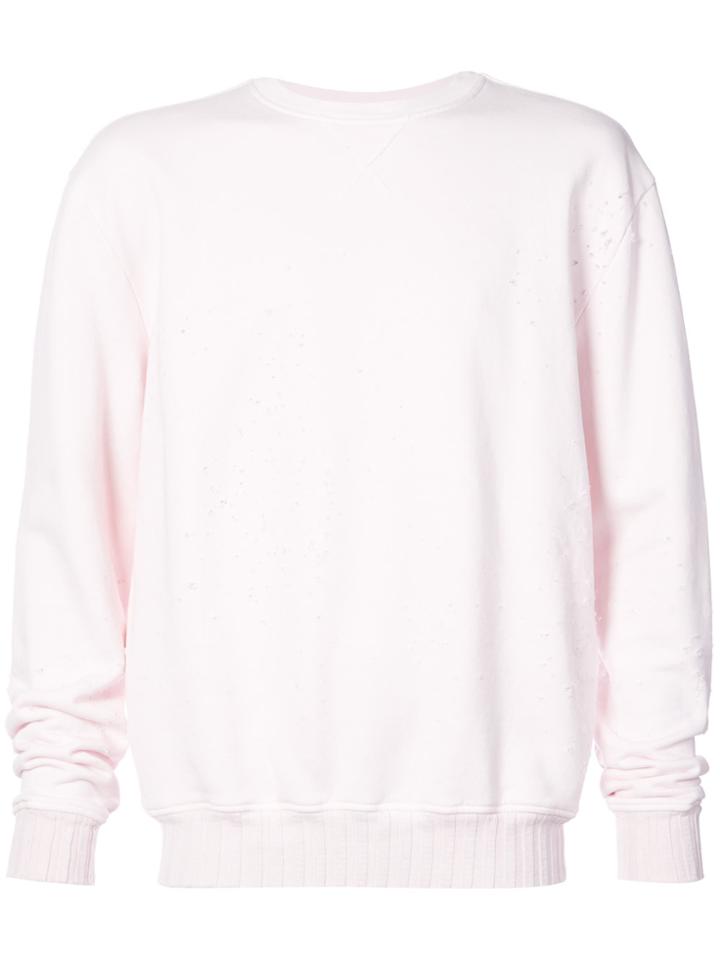 Amiri Ribbed Hem Sweatshirt - Pink & Purple