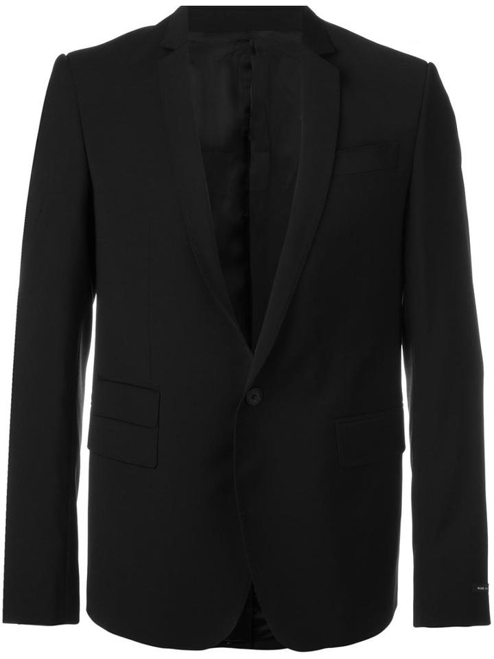 Les Hommes Classic Blazer, Men's, Size: 50, Black, Elastodiene/polyester/virgin Wool/viscose
