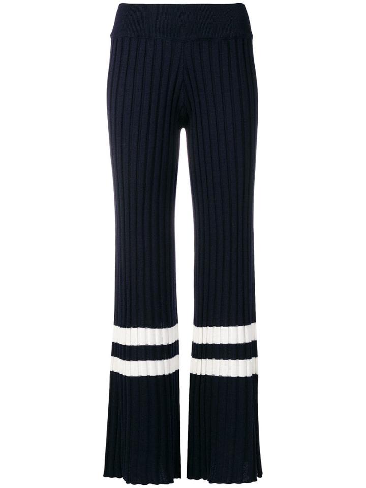 Golden Goose Deluxe Brand Contrast Stripe Trousers - Blue