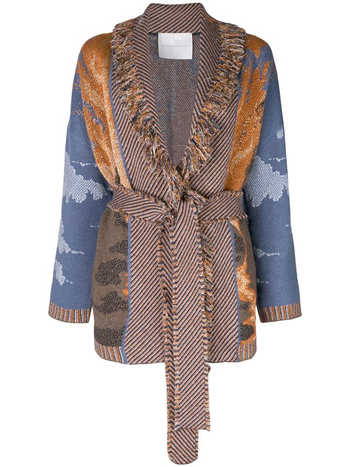 Giada Benincasa Tie Waist Knitted Cardigan - Multicolour