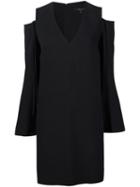 Derek Lam Cut-off Shoulders Dress, Women's, Size: 42, Black, Acetate/viscose