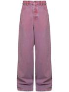 Y / Project - High Waist Cut-out Back Jeans - Men - Cotton - L, Red, Cotton