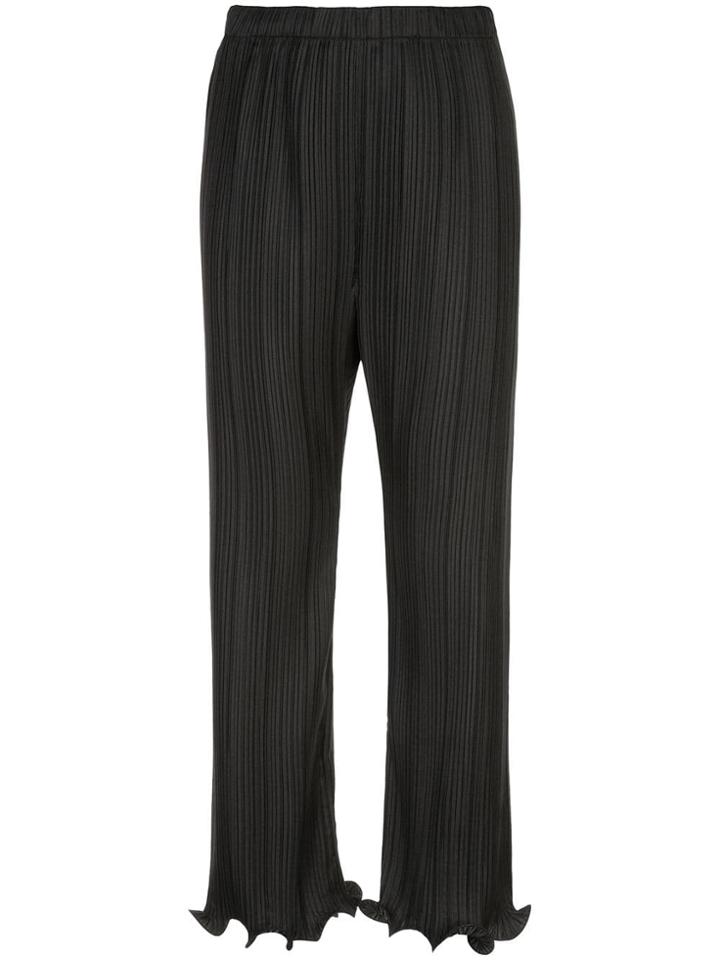 Givenchy Ruffled Pleated Trousers - Black