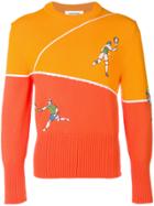 Thom Browne Tennis Pro Crew Neck Sweater - Yellow & Orange