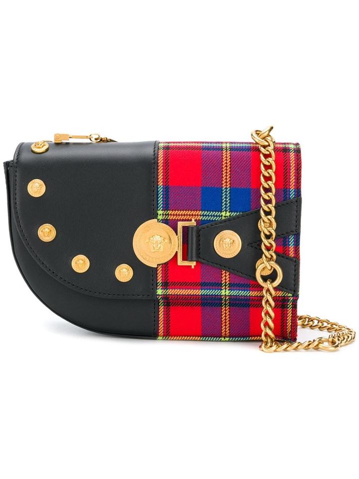 Versace Asymmetric Shoulder Bag - Black