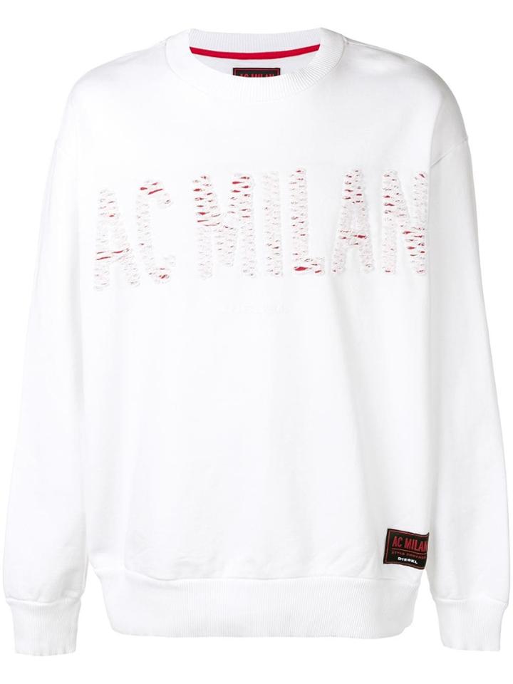 Diesel Diesel X Ac Milan Style Partner Sweatshirt - White