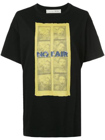 Tu Es Mon Trésor No Fair Big T-shirt - Black