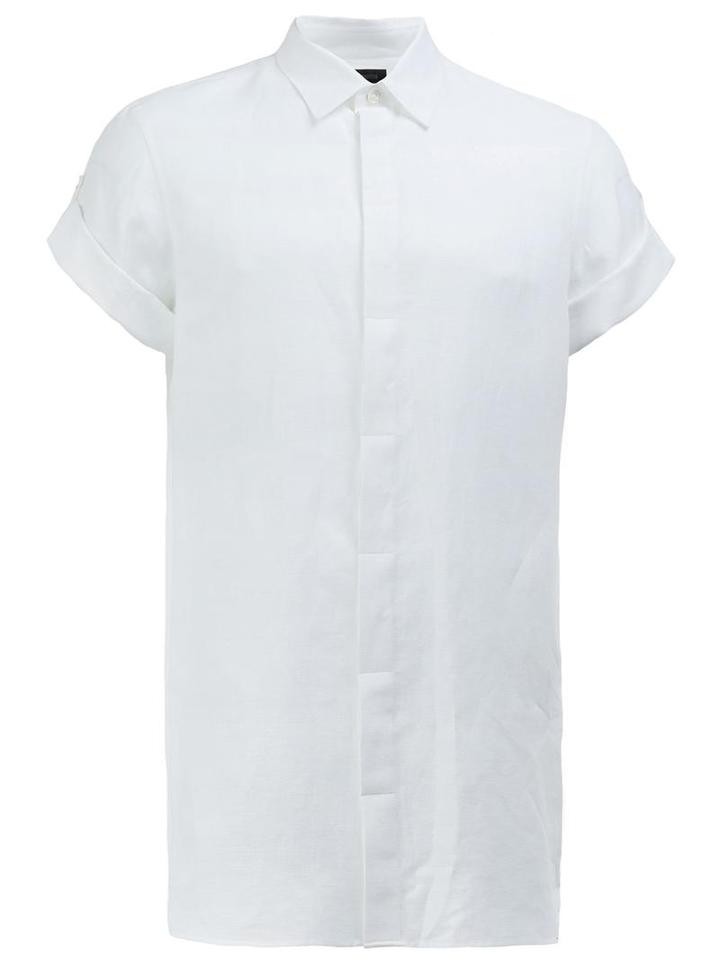 Ann Demeulemeester Grise Short-sleeve Shirt, Men's, Size: Large, Cotton/linen/flax