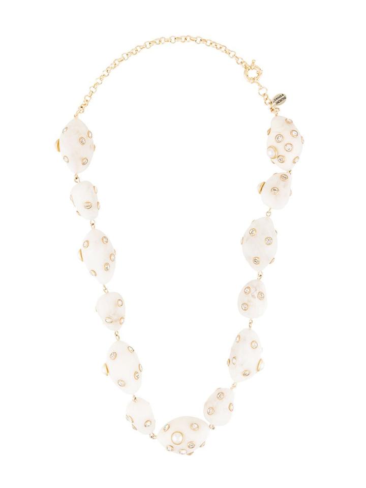 Vanda Jacintho Crystal Embellished Necklace - Multicolour