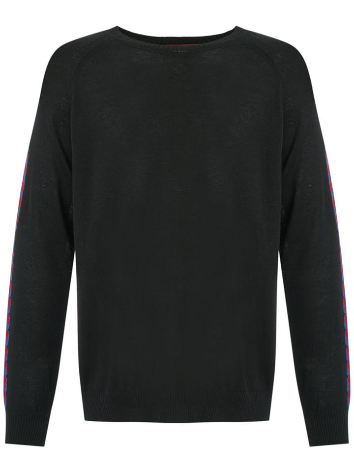 À La Garçonne - Knitted Jumper - Unisex - Cotton/polyester - M, Black, Cotton/polyester