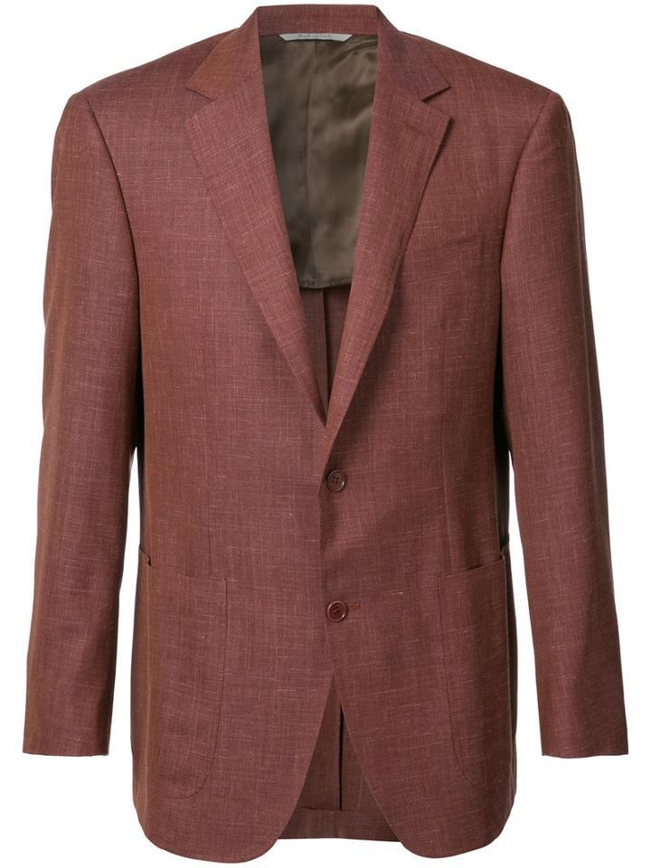 Canali - Two-button Blazer - Men - Silk/linen/flax/wool - 50, Red, Silk/linen/flax/wool