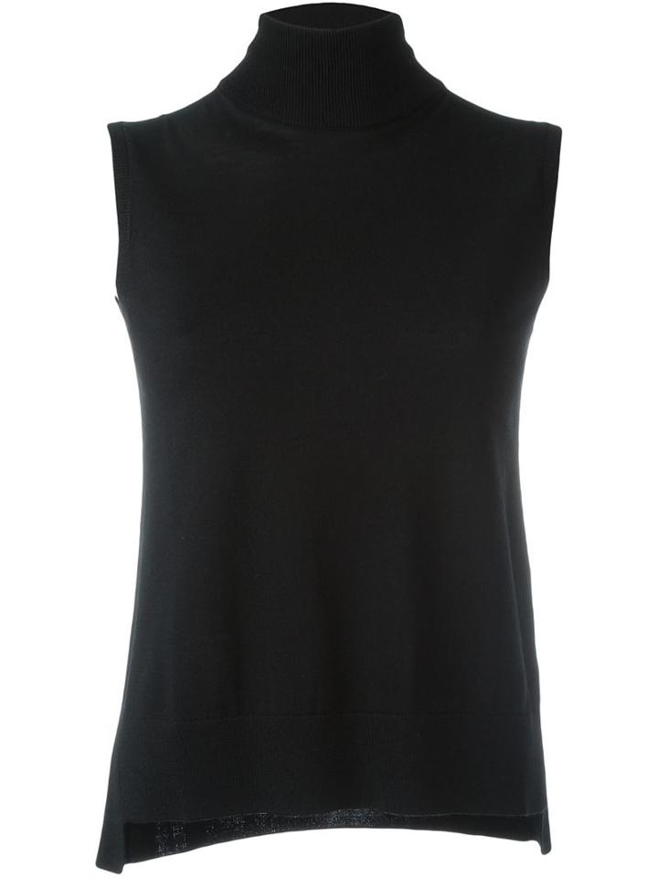 Akris Turtleneck Sleeveless Knitted Top