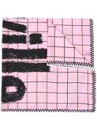 Colville Grid-print Scarf - Pink