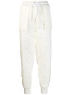 Moncler Quilted Track Trousers - White