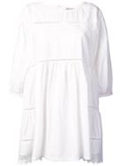 Semicouture Embroidered Poplin Dress - White